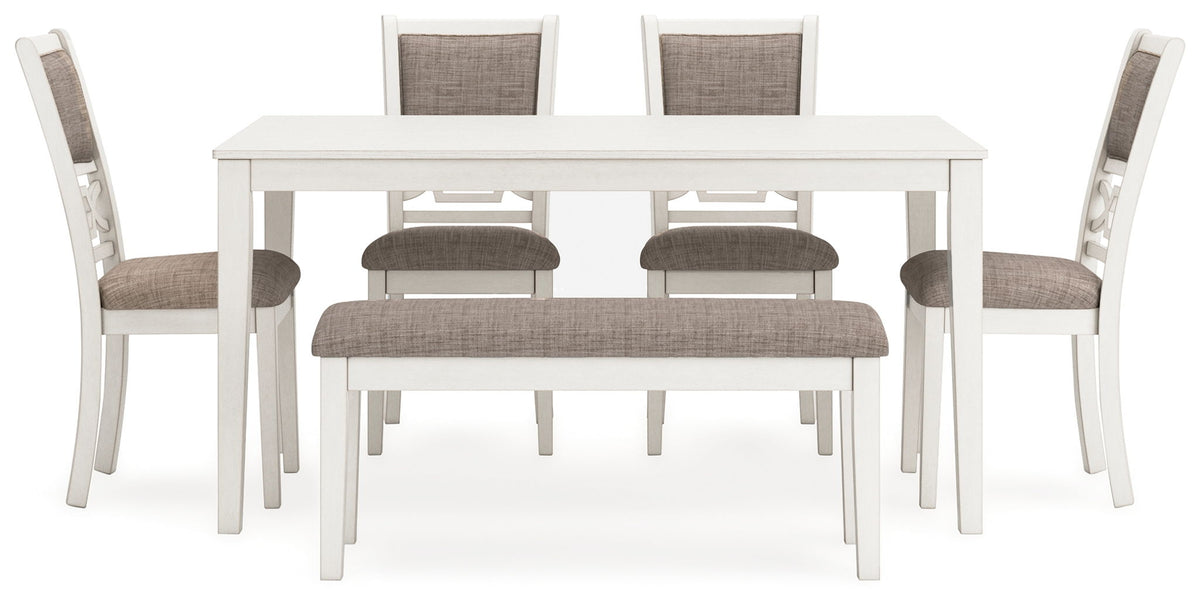 Erinberg - Dining Room Table Set (Set of 6) - Antique White