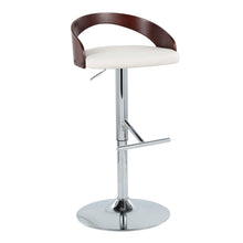 Load image into Gallery viewer, Grotto - Contemporary Adjustable Height Barstool With Swivel With Straight T Footrest (Set of 2)
