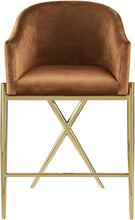 Load image into Gallery viewer, Xavier - Counter Stool with Gold Legs

