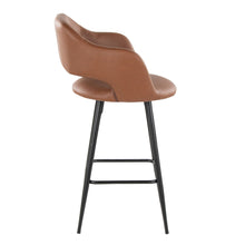 Load image into Gallery viewer, Margarite - Contemporary Fixed Height Counter Stool With Square Footrest (Set of 2)
