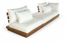 Load image into Gallery viewer, Mirella - 3 Piece Water Resistant Fabric Upholstered Outdoor Patio Modular Sofa
