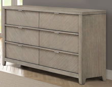 Load image into Gallery viewer, 6 Drawer Dresser - Light Gray
