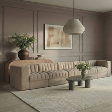 Load image into Gallery viewer, Rummi - Velvet Performance Fabric Upholstered 5 Piece Modular Sofa
