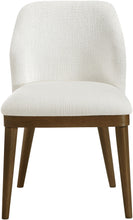 Load image into Gallery viewer, Valeo - Linen Textured Fabric Upholstered Dining Chair (Set of 2) - Painted Brown Base
