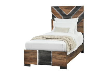 Optimus - Full Bed / Twin Bed Side Rails - Black / Brown