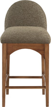 Load image into Gallery viewer, Waldorf - Boucle Stool With Brown Legs
