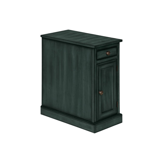 Accent Table With Storage Drawer For Living Room - Blue