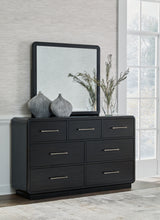 Load image into Gallery viewer, Rowanbeck - Dresser And Mirror - Black
