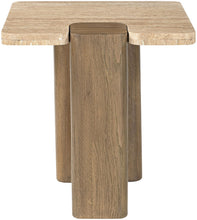 Load image into Gallery viewer, Ravenna - Genuine Fabric Travertine And Oak Wood Table

