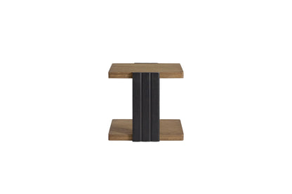 Elure - Channel Chairside Table - Peppercorn