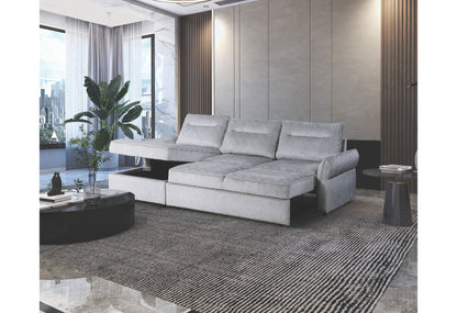 U0301 - RAF Loveseat With Pop Up Sleeper - Gray