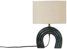 Load image into Gallery viewer, Lithos - Genuine Marble Base And Linen Textured Fabric Shade Table Lamp
