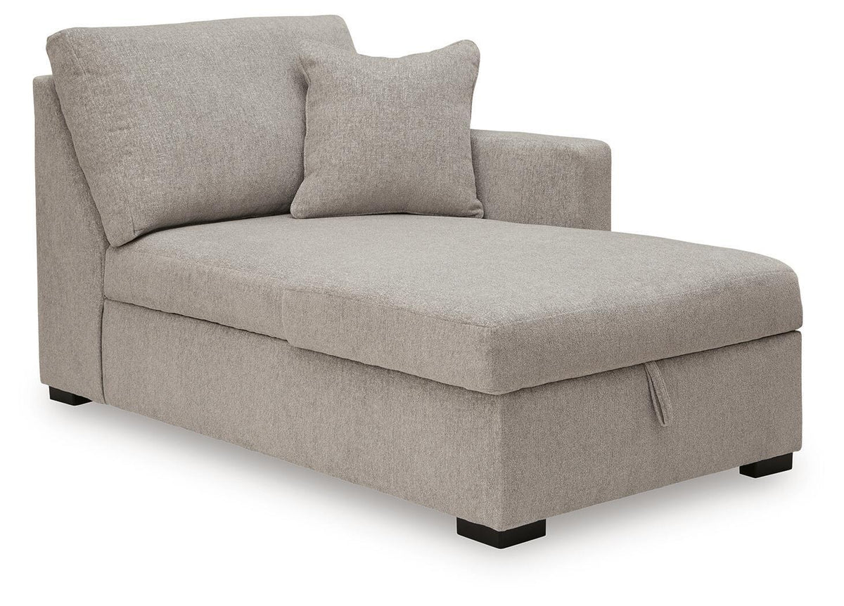 ModMax Luxe - RAF Corner Chaise With Storage - Flint