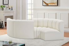 Load image into Gallery viewer, Arc - Faux Leather 4 Piece Curved Modular Sofa
