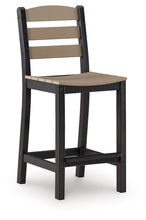 Load image into Gallery viewer, Shoreline Beach - Outdoor Counter Table And 2 Barstools (Set of 3) - Black / Beige
