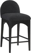 Load image into Gallery viewer, Waldorf - Boucle Stool With Black Legs
