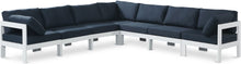 Load image into Gallery viewer, Nizuc - Outdoor Patio 7 Piece Modular Sectional With White Frame
