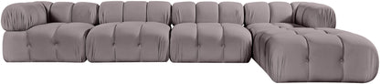 Orin - Fabric Velvet 5 Piece Modular Sectional