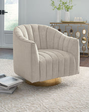 Load image into Gallery viewer, Penzlin - Swivel Accent Chair - Pearl
