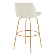 Load image into Gallery viewer, Toriano - Contemporary Fixed Height Barstool With Swivel And Round Footrest (Set of 2)
