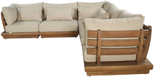 Load image into Gallery viewer, Mirella - 5 Piece Water Resistant Fabric Upholstered Outdoor Patio Modular Sectional
