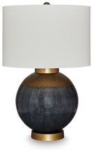 Load image into Gallery viewer, Adara - Metal Table Lamp - Blue / Gold Finish

