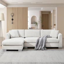 Load image into Gallery viewer, Modern Cloud Sectional Sofa L Shaped Luxury Couch Set With 2 Free Pillows 4 Seat With Oversized Chaise
