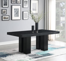 Load image into Gallery viewer, D133 - Faux Marble Dining Table - Black
