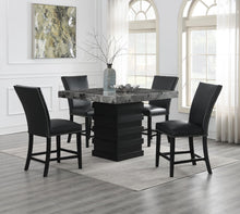 Load image into Gallery viewer, D136 - Dining Room Set With 4 Faux Leather Chairs
