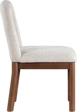 Load image into Gallery viewer, Conrad - Linen Dining Chair With Brown Legs
