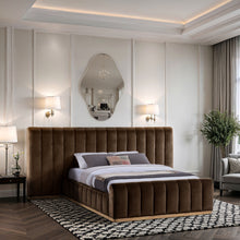 Load image into Gallery viewer, Amara - Velvet Upholstered Bed
