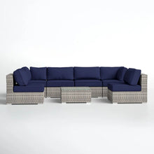 Load image into Gallery viewer, Seating Set With Cushions Handcrafted Wicker Design
