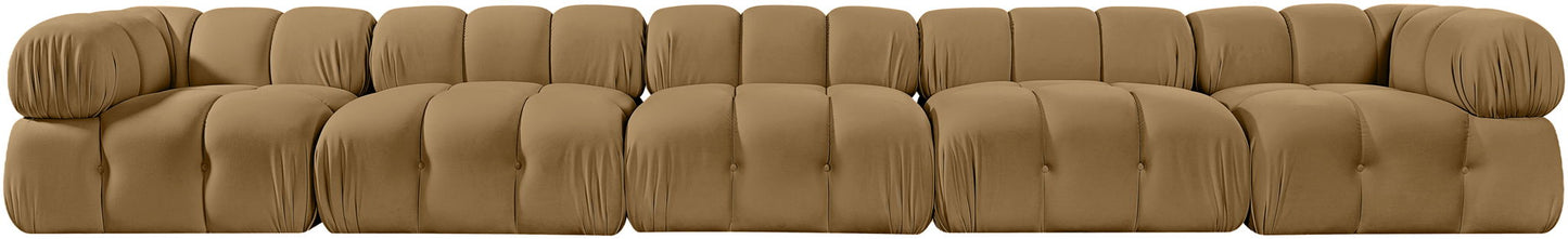 Orin - Fabric Velvet 5 Piece Modular Sofa