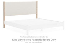 Load image into Gallery viewer, Cadmori - King Upholstered Panel Headboard - Two-tone
