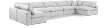 Load image into Gallery viewer, Comfy - 7 Piece Linen Modular Armless Sectional
