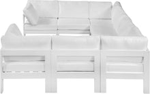 Load image into Gallery viewer, Nizuc - Outdoor Patio 8 Piece Modular Sectional With White Frame
