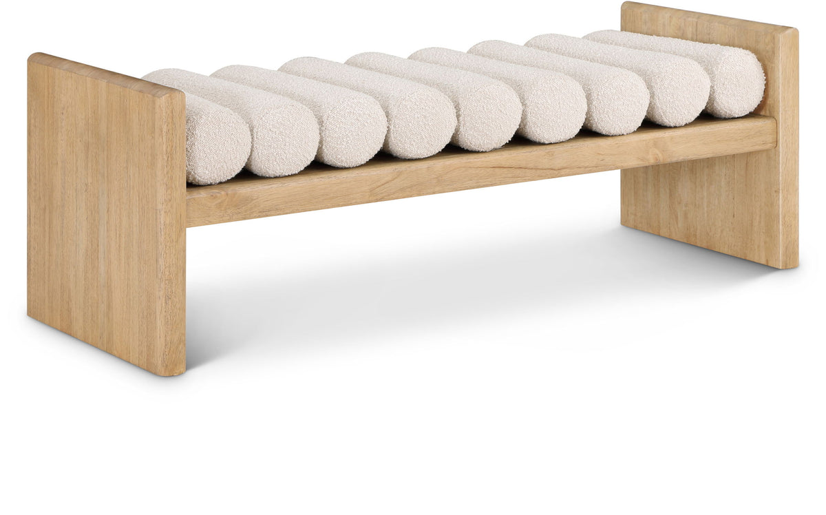 Waverly - Bench With Natural Frame