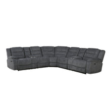 Load image into Gallery viewer, Redondo - Power 3 Piece Ssectional (2 Loveseats &amp; Wedge) - Dark Gray
