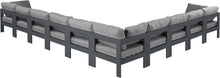 Load image into Gallery viewer, Nizuc - Outdoor Patio 10 Piece Modular Sectional With Gray Frame
