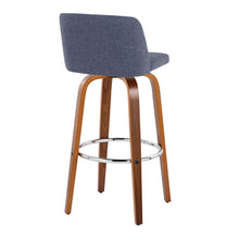 Load image into Gallery viewer, Toriano - Mid Century Modern Fixed Height, Barstool With Swivel With Round Footrest (Set of 2)
