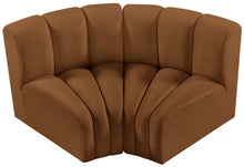Load image into Gallery viewer, Arc - Velvet 2 Piece Modular Sofa - Saddle
