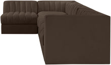 Load image into Gallery viewer, Rummi - Velvet Performance Fabric Upholstered 6 Piece Modular Sectional, L-Shaped (Right)
