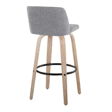 Load image into Gallery viewer, Toriano - Mid-Century Modern Fixed Height BarStool With Round Footrest (Set of 2)
