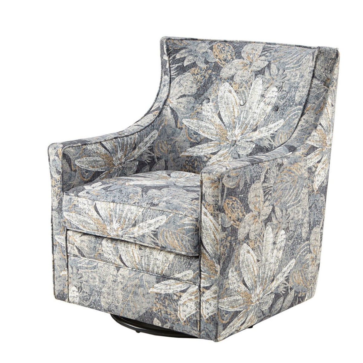 Swivel Glider Chair With Upholstery - Multicolor - Ego Home Furniture