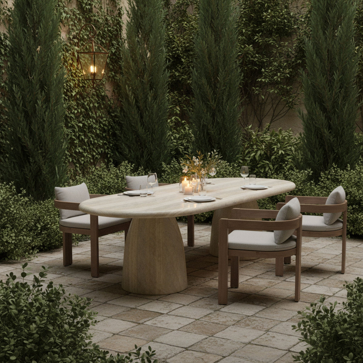 Newport - Water Resistant Fabric Upholstered Outdoor Patio Dining Chair