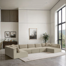 Load image into Gallery viewer, Shaggy - 7 Piece Modular U-Shaped Armless Sectional
