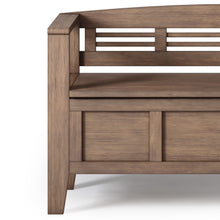 Load image into Gallery viewer, Adams - Entryway Storage Bench - Rustic Natural Aged Brown
