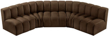 Load image into Gallery viewer, Arc - Velvet 5 Piece U-Shaped Modular Sofa
