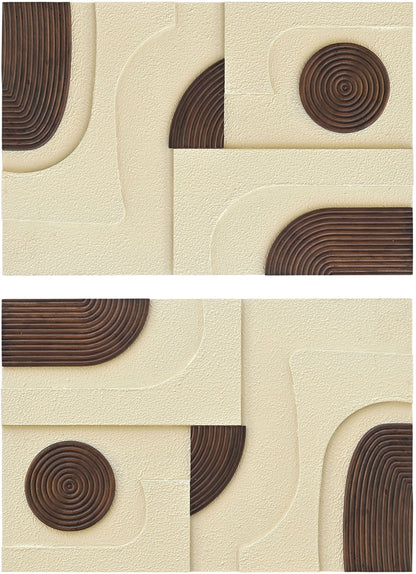 Element - Mango Wood 2 Piece Wall Art