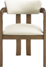 Load image into Gallery viewer, Lavrin - Vegan Leather Upholstered Dining Arm Chair (Set of 2) - Walnut Base
